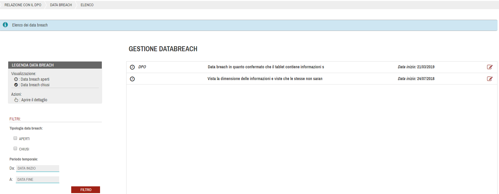 Relazione Data Breach