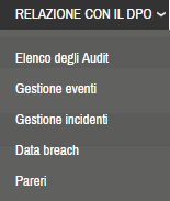 Relazione con il DPO