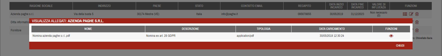 Funzione Responsabile Privacy